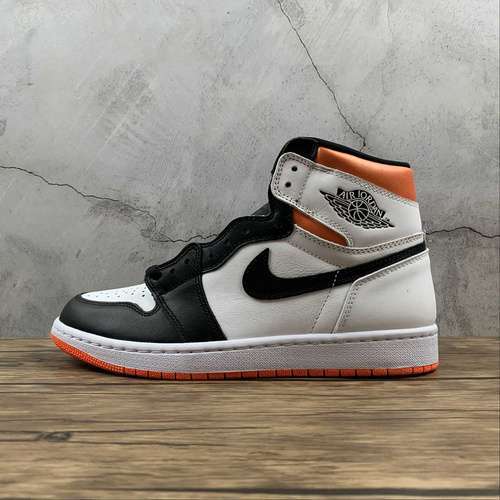 【360】[555088-180]-[AIR JORDAN 1 RETRO HIGH OG ELECTRO ORANGE WHITE/ELECTRO ORANGE/BLACK]