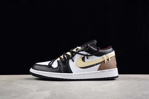 【300】[553558 063]-[AIR JORDAN 1 LOW WHITE/GREY/BLACK/BROWN]-[MAN:40-46]