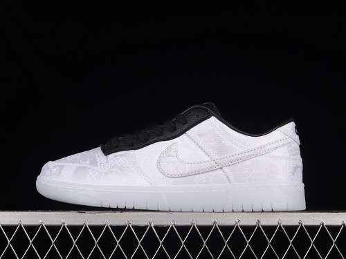 【310】[FN0315-110]-[FRAGMENT DESIGN X CLOT X DUNK LOW SP 20TH ANNIVERSARY WHITE/WHITE/BLACK]