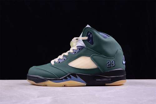 【460】[FZ5758-003]-[A MA MANIERE X AIR JORDAN 5 WMNS BLACK/GREEN/PURPLE]-[MAN:40-48.5]