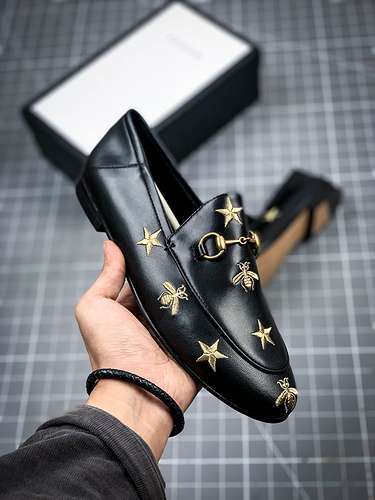 【300】[GU*CCI SHOES BLACK/BLACK/GOLD]-[WOMAN:35-40]