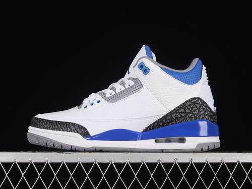 【360】[CT8532-145]-[AIR JORDAN 3 RETRO WHITE/BLACK/CEMENT GREY/RACER BLUE]-[MAN:40-47.5]