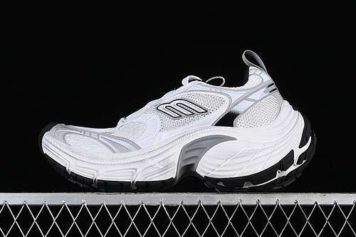 【480】[W2MV29110]-[BA*LEN*CIAGA TRACK SNEAKER WHITE/GREY/BLACK/SILVER]-[WOMAN:35-39]-[MAN:40-46]