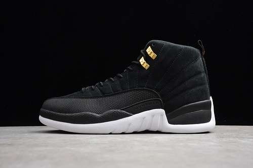 [130690-017]-[AIR JORDAN 12 RETRO REVERSE TAXI BLACK/WHITE]-[MAN:40.5-47.5]