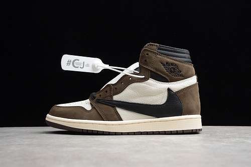 [CD4487-100]-[CJ AIR JORDAN 1 HIGH OG TRAVIS SCOTT SP DARK MOCHA/BLACK/WHITE]-[MAN:40-45]