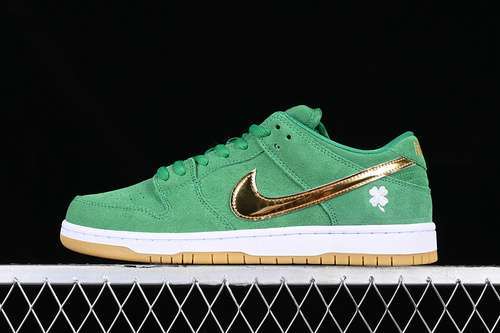 【350】[BQ6817-303]-[SB DUNK LOW GREEN/GOLD/WHITE]-[MAN:40-47.5]
