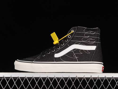 【270】[VN0A5KRUMCG]-[SK8-HIGH TAPERED BLACK/BLACK/WHITE]-[WOMAN:35-39]-[MAN:40-44]