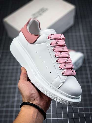 【380】[ALE*XANDER MCQUEEN WHITE/WHITE/LIGHT PINK]-[WOMAN:35-40]
