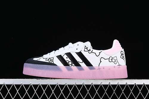 【220】[IG4450]-[SAMBA VEGAN WHITE/BLACK/PINK]-[WOMAN:36-39]-[MAN:40-45]