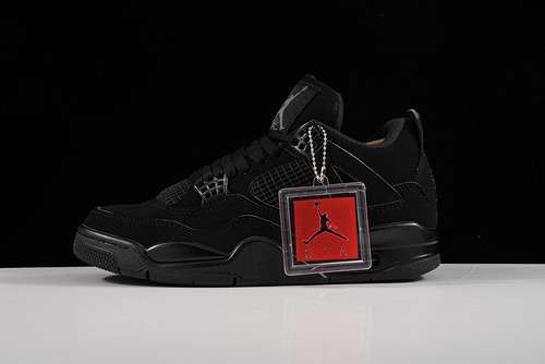 【460】[CU1110-010]-[AIR JORDAN RETRO 4 BLACK CAT BLACK/BLACK]-[MAN:40-46]