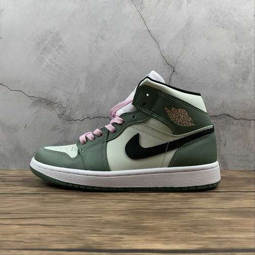 【340】[CZ0774-300]-[AIR JORDAN 1 MID SE DUTCH GREEN/BLACK/BARELY GREEN/ARCTIC PINK]-[WOMAN:36-40]