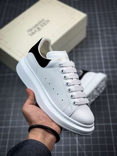 【580】[ALE*XANDER MCQUEEN SHOES WHITE/BLACK]-[WOMAN:35-39]-[MAN:40-44]