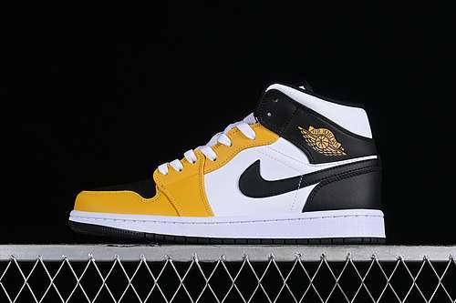 【300】[DQ8426-701]-[AIR JORDAN 1 MID YELLOW OCHRE/BLACK/WHITE/YELLOW OCHRE]-[WOMAN:36-39]-[MAN:40-46]