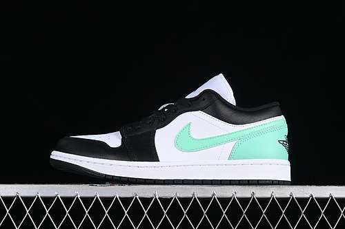 【320】[553558-131]-[AIR JORDAN 1 LOW WHITE/GREEN GLOW/BLACK]-[WOMAN:35.5-39]-[MAN:40-46]