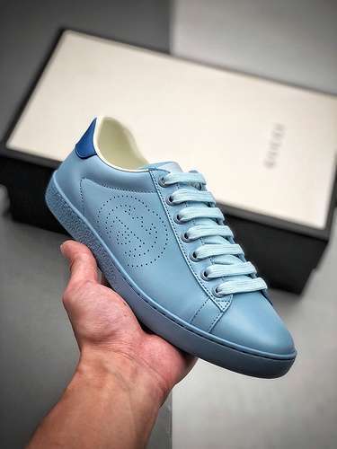 【480】[GU*CCI ACE EMBROIDERED LOW-TOP SNEAKER BLUE/BLUE/BLUE]-[WOMAN SIZE:35-39]