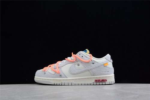 【450】[DJ0950-119]-[OW X SB DUNK LOW LOT 19 OF 50 SAIL/NEUTRAL GREY/ORANGE PULSE]-[UNISEX:36-47.5]