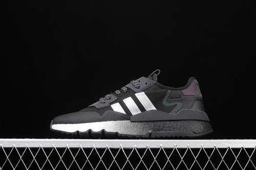 【280】[EF5403]-[NITE JOGGER SHOES CORE BLACK/SILVER METALLIC/CLOUD WHITE]-[UNISEX:36-45]