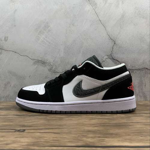 【300】[553558-029]-[AIR JORDAN 1 RETRO LOW BLACK/WHITE-WOLF GREY-INFRARED 23]-[MAN:40-46]
