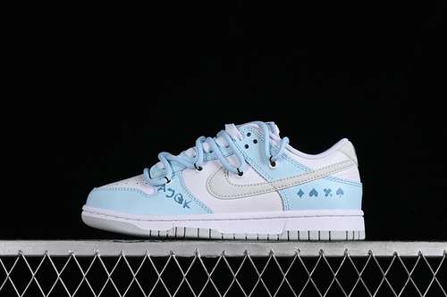 【320】[DV0831-101]-[DUNK LOW SB WHITE/GREY/BLUE]-[WOMAN:36-42]
