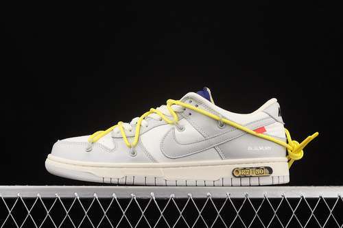 【460】[DM1602-120]-[OW X SB DUNK LOW LOT 27 OF 50 SAIL/NEUTRAL GREY/YELLOW]-[WOMAN:36-39]-[MAN:40-46]