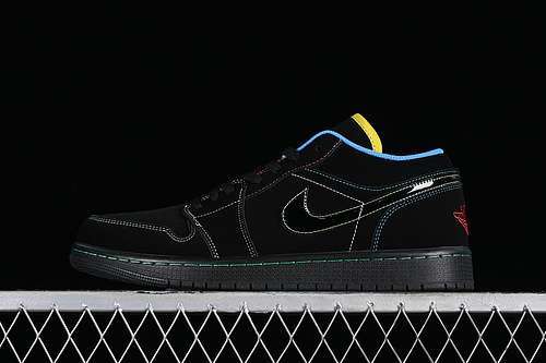 【260】[338145-003]-[AIR JORDAN 1 PHAT LOW OLYMPIC BLACK/MULTICOLOR]-[MAN:39-46]