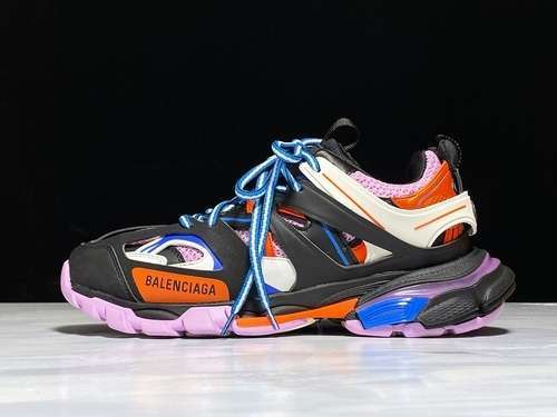 【580】[GET BA*LEN*CIAGA TRACK 2.0 SNEAKER BLACK/MULTI-COLOR]-[WOMAN:35-39]-[MAN:40-45]