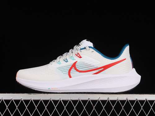 【280】[FD4322-161]-[AIR ZOOM PEGASUS 39 WHITE/WHITE/WASHED TEAL/UNIVERSITY RED]-[UNISEX:36-46]
