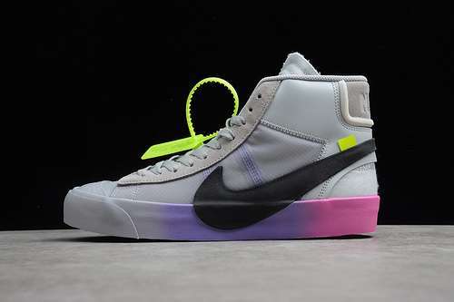 【460】[AA3832-002]-[BLAZER MID X OW SERENA QUEEN WOLF GREY/COOL GREY-PURE PLATINUM-VOLT]