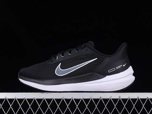 【280】[DD6203-001]-[AIR WINFLO 9 BLACK/DARK SMOKE GREY/WHITE]-[WOMAN:36-39]-[MAN:40-45]