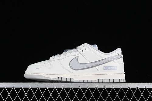【280】[RM2308-233]-[SUPREME X SB DUNK LOW GREY/OFF WHITE]-[WOMAN:36-39]-[MAN:40-46]