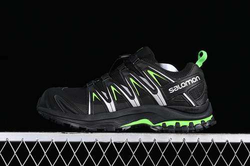 【340】[474779-20]-[SALOMON XA PRO 3D SUEDE SILVER/BLACK/GREEN]-[WOMAN:36-39]-[MAN:40-45]