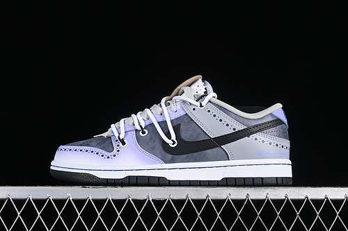 【380】[DD3363-002]-[NBA X DUNK LOW EMB SB 75TH ANNIVERSARY BLACK/RACER BLUE/GREY FOG/ORANGE]-[36-46]