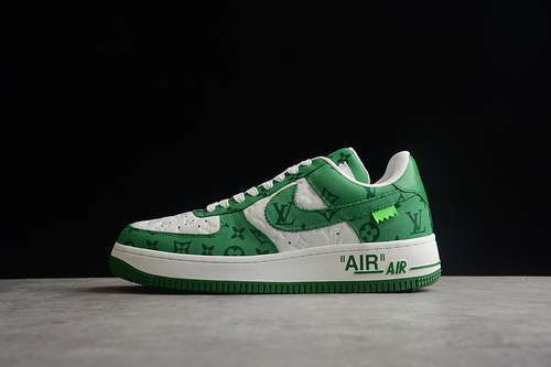 【630】[L*V X AIR FORCE 1 LOW 07 GREEN/GREEN/WHITE]-[MAN:38-45]