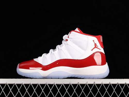 【460】[378038-116]-[AIR JORDAN 11 GS CHERRY WHITE/VARSITY RED-BLACK]-[WOMAN:36-40]