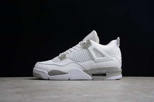 【500】[CT8527-100]-[AIR JORDAN 4 RETRO WHITE OREO WHITE/TECH GREY/BLACK/FIRE RED]-[UNISEX:36-47.5]