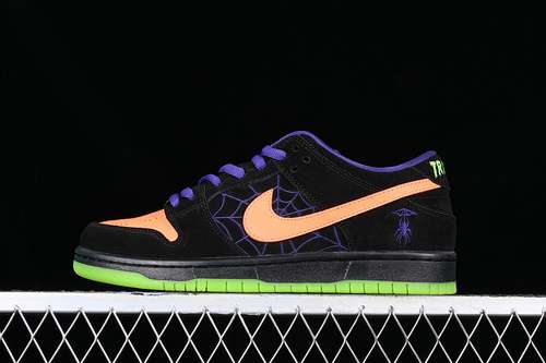 【270】[BQ6817-006]-[DUNK LOW SB NIGHT OF MISCHIEF BLACK/TOTAL ORANGE-COURT PURPLE-VOLT]