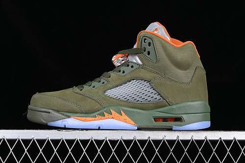 【480】[DD0587-308]-[AIR JORDAN 5 RETRO  OLIVE GREY/GREEN/ORANGE]-[MAN:40-47.5]
