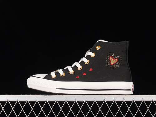 【230】[A03932C]-[CHUCK TAYLOR ALL STAR HIGH VALENTINE&#x27;S DAY 2023 BLACK/WHITE/BACK ALLEY BRIC