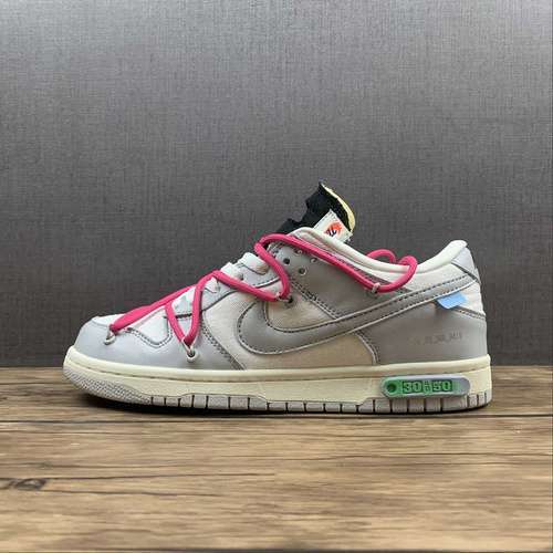 【300】[DM1602-122]-[OW X SB DUNK LOW LOT 30 OF 50 SAIL/NEUTRAL GREY/PINK]-[WOMAN:36-39]-[MAN:40-45]