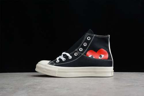 【240】[1CL876]-[CHUCK TAYLOR ALL-STAR 70S HIGH X PLAY COMME DES GARÇONS BLACK/WHITE/RED]