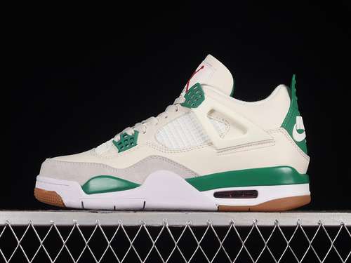 【380】[DR5415-103]-[SB X AIR JORDAN 4 RETRO SAIL/PINE GREEN/NEUTRAL GREY/WHITE]-[UNISEX:36-47.5]