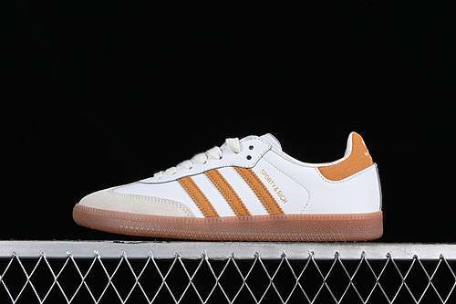 【230】[IE5661]-[SAMBA OG SPORTY&amp;RICH WHITE/BROWN/ORANGE]-[WOMAN:35.5-39]-[MAN:40-45]