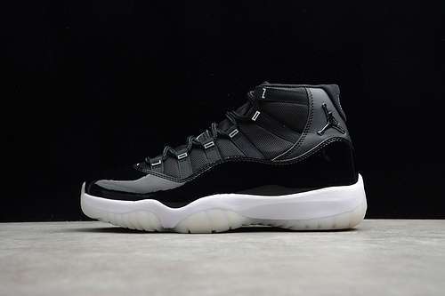 【650】[CT8012-011]-[AIR JORDAN 11 25TH ANNIVERSARY BLACK/BLACK/WHITE]-[MAN:40-47]