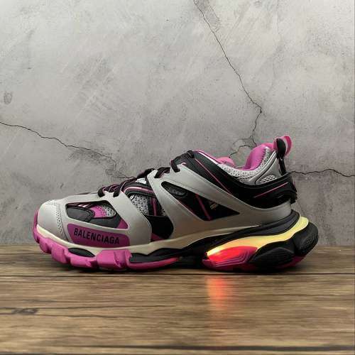 【660】[BA*LEN*CIAGA TRACK 3.0 SNEAKERS BLACK/GREY/PINK]-[WOMAN:36-39]-[MAN:40-46]