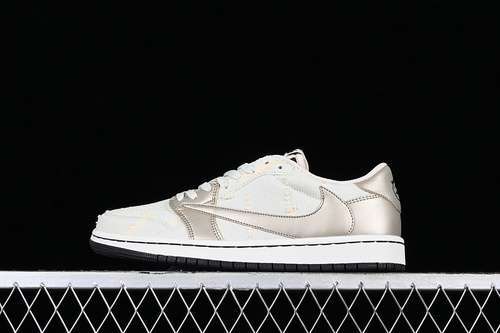 【380】[DM7866-815]-[TRAVIS SCOTT X AIR JORDAN 1 LOW OG AJ BEIGE/GOLD]-[UNSIEXX:35.5-46]