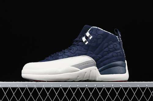 [BV8016-445]-[AIR JORDAN 12 RETRO INTERNATIONAL FLIGHT COLLEGE NAVY/WHITE]