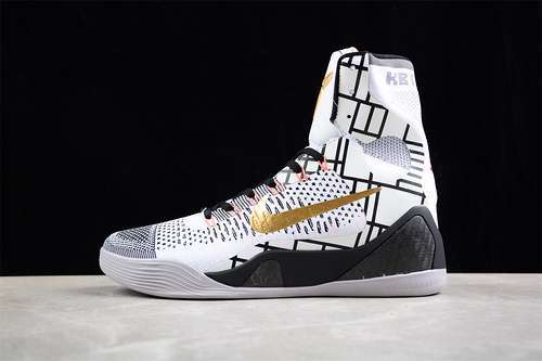 【340】[641714-100]-[KOBE9 ELITE XDR WHAT THE KOBE WHITE/METALLIC GOLD/BLACK]-[MAN:40-46]