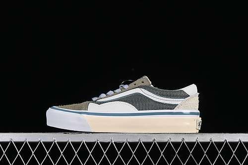 【240】[VN0000MY4BG]-[VANS TDC TOKYO DESIGN COLLECTIVE OLD SKOOL SLIP-ON PREMIUM WHITE/GREY/GREEN]