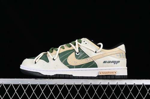 【290】[DV0831-002]-[DUNK LOW SB WHITE/BEIGE/GREEN/BROWN]-[WOMAN:35.5-39]-[MAN:40-46]