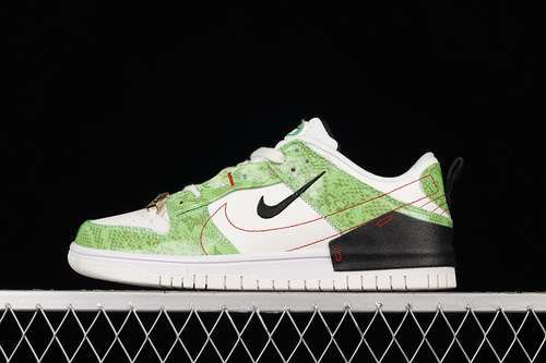 【300】[DV1491-101]-[WMNS DUNK LOW DISRUPT 2 &#x27;GREEN SNAKESKIN&#x27;SAIL/BLACK/WHITE]-[UNI